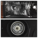 xTune Chevy Colorado 04-12 OEM Headlights w/ Bumper Lights Black HD-JH-CCOL04-SET-BK