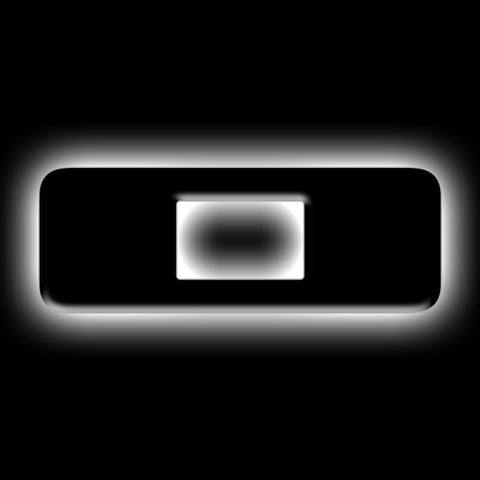 ORACLE Lighting Universal Illuminated LED Letter Badges - Matte Blk Surface Finish - O