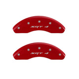 MGP 4 Caliper Covers Engraved Front & Rear SRT4 Red finish silver ch