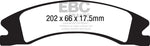 EBC 15+ Cadillac Escalade Ext/Esv 6.2 2WD Ultimax2 Front Brake Pads