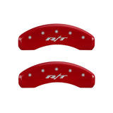 MGP 4 Caliper Covers Engraved Front & Rear RT Red finish silver ch