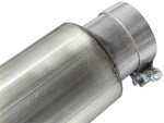 aFe MACHForce XP 5in DPF-Back Stainless Steel Exh Sys, Black tip, Ford Diesel Trucks 08-10 V8-6.4L