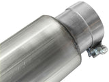 aFe MACHForce XP 5in DPF-Back Stainless Steel Exh Sys, Black tip, Ford Diesel Trucks 08-10 V8-6.4L