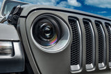 Oracle Oculus Bi-LED Projector Headlights for Jeep JL/Gladiator JT Satin Silver 5500K