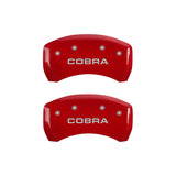 MGP Rear set 2 Caliper Covers Engraved Rear Cobra Yellow finish black ch