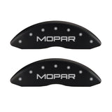 MGP 4 Caliper Covers Engraved Front & Rear MOPAR Red finish silver ch