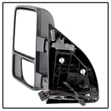 xTune Ford Superduty 08-15 L&R Extendable Power Heated Adjust Mirror Amber MIR-FDSD08S-PW-AM-SET