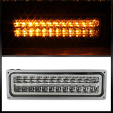 xTune GMC Yukon 92-93 Crystal Headlights w/ Corner & LED Bumper Chrome HD-JH-GMCCK88-LED-AM-C-SET