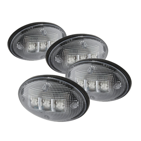xTune Ford Superduty F250-F550 99-10 Dually Fender LED Side Fender Lights Clear ACC-LED-FDSD99-SL-C