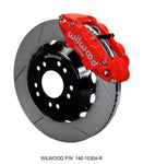 Wilwood Narrow Superlite 6R Front Hat Kit 14.00 Red 63-87 C10 w/ Wilwood Pro Spindles