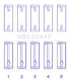 King Engine Bearings Mazda B6/B6-T/ZM/B3/B5 Main Bearing Set - Size STDX