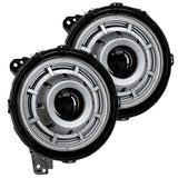 Oracle Oculus Bi-LED Projector Headlights for Jeep JL/Gladiator JT Satin Silver 5500K