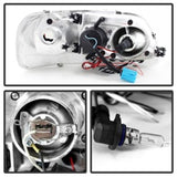 Spyder Ford F150 97-03 Projector - LED Halo Amber Reflector LED Blk Smke PRO-YD-FF15097-1P-AM-BSM