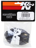 K&N Universal PreCharger Round Tapered Air Filter Wrap Black 3in Base ID x 2in Top ID x 3in H