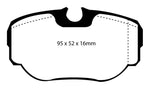 EBC 99-03 Land Rover Discovery (Series 2) 4.0 Ultimax2 Rear Brake Pads