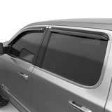 EGR 2019 Dodge Ram 1500 Crew Cab Tape-On Window Visors Set of 4 - Dark Smoke