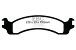 EBC 00-02 Dodge Ram 2500 Pick-up 5.2 2WD (Pad with wear sensor) Ultimax2 Front Brake Pads