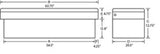 Lund Universal Aluminum Single Lid Cross Bed Box - Brite