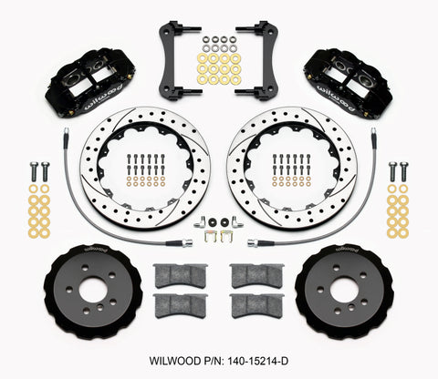 Wilwood Narrow Superlite 6R Front Hat Kit 12.88in Drilled 2014-2015 Mini Cooper w/Lines