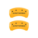 MGP 4 Caliper Covers Engraved F & R Gen 4/Camaro Yellow Finish Black Char 2000 Chevrolet Camaro