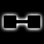 ORACLE Lighting Universal Illuminated LED Letter Badges - Matte Blk Surface Finish - H