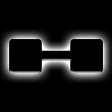 ORACLE Lighting Universal Illuminated LED Letter Badges - Matte Blk Surface Finish - H