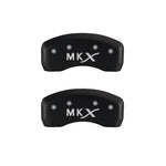 MGP 4 Caliper Covers Engraved Front Lincoln Engraved Rear MKX Red finish silver ch