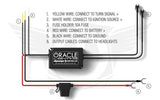 Oracle 17-19 Ford F-250 SD Dynamic Pre-Assembled Headlights - Halogen - Black Edition -