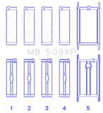 King Engine Bearings Chevrolet 400 V8 (Size +0.001) Main Bearing Set