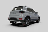 Rally Armor 20-25 Hyundai Venue Black Mud Flap White Logo