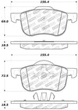 StopTech Performance 01-09 Volvo S60 / 99-06 S80 / 01-07 V70/V70R Front Brake Pads
