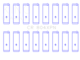 King Engine Bearings Ford 260ci 289ci 302 5.0L Windsor Performance Connecting Rod Bearing - Set of 8