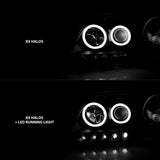ANZO 1997-2003 Ford F-150 Projector Headlights w/ Halo Black (CCFL)
