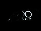 ANZO 2004-2008 Mazda 3 Projector Headlights w/ Halos Chrome