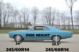 Ridetech 64-67 GM A-Body Small Block StreetGRIP Lowering Front Coil Springs Dual Rate Pair