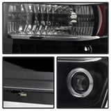 Spyder Ford F250/350 08-10 Projector Headlights LED Halo LED Blk Smke PRO-YD-FS08-HL-BSM