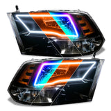 Oracle 09-18 Dodge Ram RGB+A + Switchback Quad Headlight Halo Kit w/ Simple Controller