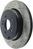 StopTech Power Slot 10-13 Hyundai Genesis Coupe Track & R-Spec Rear Right Drilled Rotor
