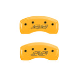 MGP 4 Caliper Covers Engraved Front & Rear Impala style/SS Yellow finish black ch