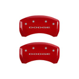 MGP 4 Caliper Covers Engraved Front & Rear With out stripes/Dodge Yellow finish black ch