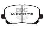 EBC 02-08 Pontiac Vibe 1.8 Ultimax2 Front Brake Pads