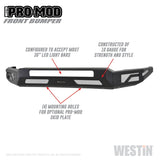 Westin 2011-2016 Ford F-250/350/450/550 Super Duty Pro-Mod Front Bumper - Textured Black