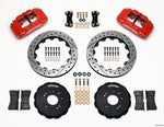 Wilwood FSLI4 Front Hat Kit 13.00in Drilled Red Nissan 240SX
