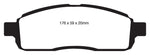 EBC 09 Ford F150 4.6 (2WD) 6 Lug Ultimax2 Front Brake Pads