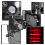 xTune Chevy Silverado 07-13 LED Tail Lights Black Smoke ALT-JH-CS07-LED-BKSM