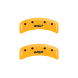 MGP 4 Caliper Covers Engraved Front & Rear MGP Yellow Finish Black Char 2001 Toyota MR2 Spyder