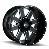 ION Type 141 17x9 / 6x135 BP / -12mm Offset / 106mm Hub Gloss Black Milled Wheel