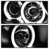 Spyder BMW E90 3-Series 06-08 Projector LED Halo Amber Reflector Rplc Bulb Blk PRO-YD-BMWE9005-AM-BK