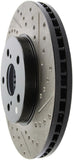 StopTech 02 Lexus ES 250/300/330/350 / 05-07 Toyota Avalon Slotted & Drilled Left Front Rotor