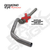 Diamond Eye KIT 4in Catback Single SS: 94-97 FORD 7.3L F250/F350 PWRSTROKE